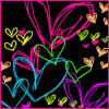 Colorfull hearts Icon